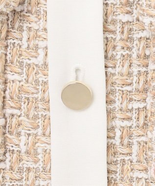 GRACE CONTINENTAL ツイードトリミングジャケット ベージュ