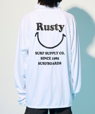 OP／FILA 【RUSTY】ニコちゃんプリントラッシュガード ホワイト
