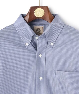 J.PRESS MEN 【吸水速乾 / UVケア / 高通気性】【SMART TECH】ハウンドトゥース ジャージーシャツ ネイビー系8