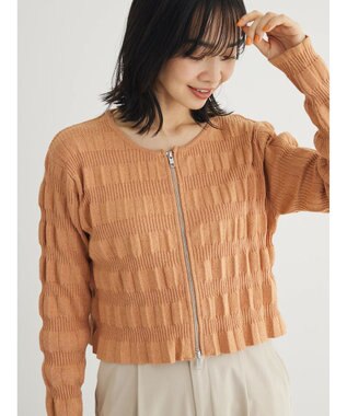 Green Parks ・ＡＮＤ　ＳＥＡＲＣＨ　ラメランダムリブカーディガン Orange