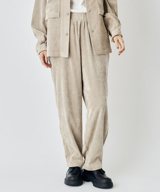 UNFILO MENS 【男女兼用】リラックス コーデュロイ ギャザーパンツ