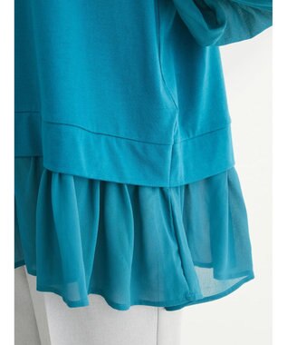 Green Parks 消しプリーツドッキングカットチュニック Blue Green