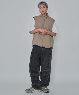 WEGO 2WAYマルチデニムカーゴパンツ デニムブラックソノタ