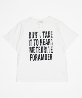 WEGO 【ユニセックス着用ITEM】ビッグロゴスラブヘンリーネックT（SS） ホワイト