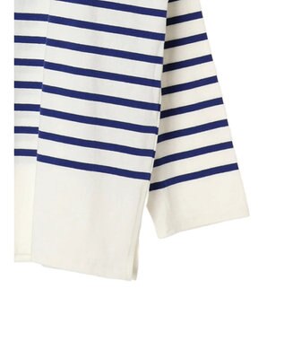 Green Parks パネルボーダーチュニック Blue