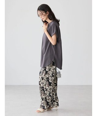 AMERICAN HOLIC バックタックカットチュニック Charcoal Gray