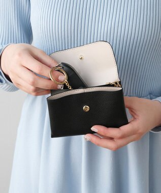 TOCCA TOCCA CLOVER KEYPOUCH キーリング付きマルチポーチ ブラック系