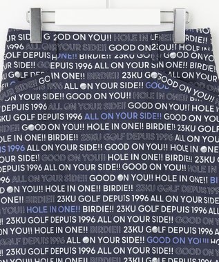 23区GOLF 【WOMEN】ロゴ総柄クールメッシュスカート ネイビー系5