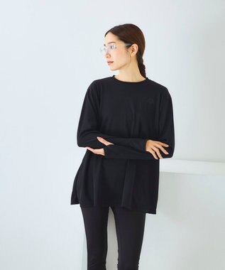 OP／FILA 【Kappa】長袖ラッシュT＋レギンス 上下セット ブラック