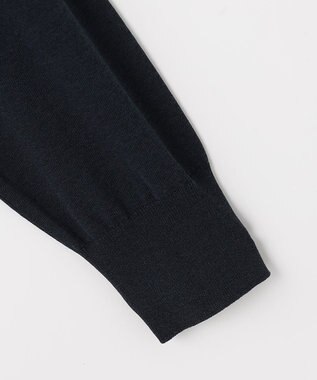 J.PRESS LADIES COOL ヴィスコース ミドル丈 カーディガン ネイビー系