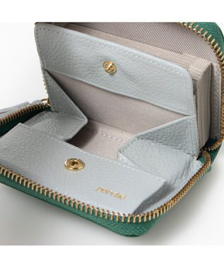 UNBILLION ペルケ perche / カラーコンビジャバラ・カードウォレット グリーン