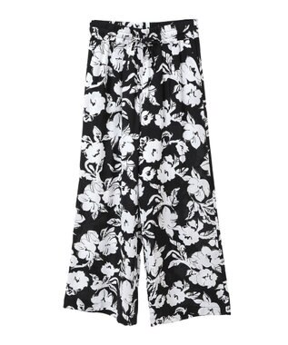 CRAFT STANDARD BOUTIQUE レーヨン総柄ワイドパンツ Flower