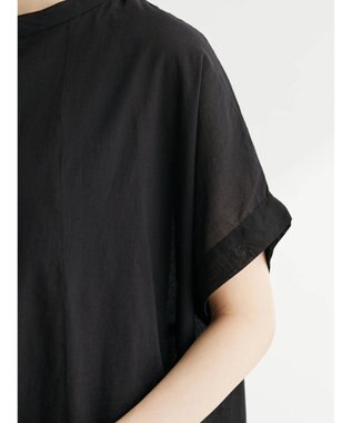 Green Parks インド綿　ＳＥＴ２点レイヤード風ブラウス Black