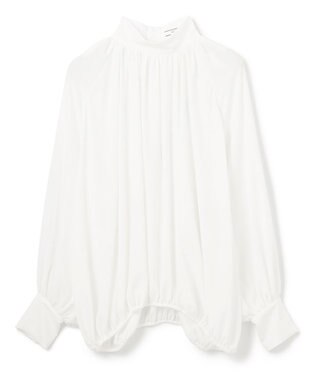 BEIGE， 【WEB限定】DION / ギャザーブラウス White
