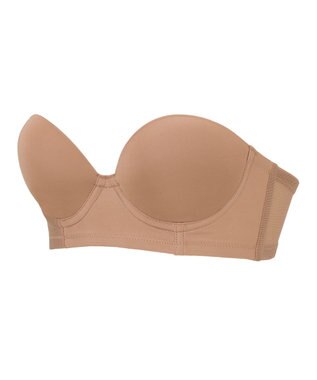 BRADELIS New York 【BRADELIS FIT / 響きにくい】モールドカップストラップレスブラ ブラデリス ズレにくい 補正 ブラジャー モカベージュ