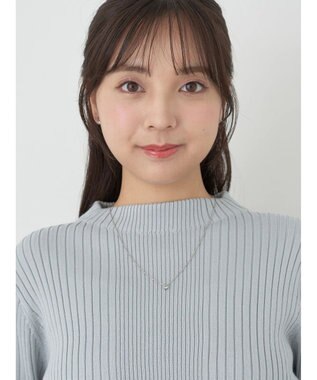 earth music&ecology 切り替えリブニットプルオーバー Sax