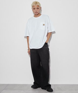 WEGO 【CARHARTT/ユニセックス着用ITEM】CARHARTTワンポイントポケットT(SS) ホワイト