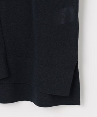 J.PRESS LADIES COOL ヴィスコース ミドル丈 カーディガン ネイビー系