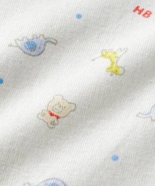 MIKI HOUSE HOT BISCUITS 【70-80cm】 長袖ボディシャツ(かぶり仕様) マルチカラー