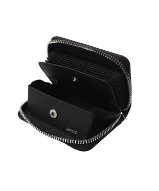 UNBILLION ペルケ perche / ドット刺繍ジャバラチャームウォレットショルダー ブラック