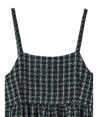 Green Parks ・ＥＬＥＮＣＡＲＥ　ＤＵＥ　ツイードバックリボンキャミ Green