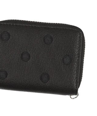 UNBILLION ペルケ perche / ドット刺繍ジャバラチャームウォレットショルダー ブラック