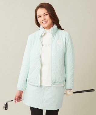 23区GOLF 冬の暖か名品トップス【WOMEN】ストレッチ 裏フリース ホワイト系