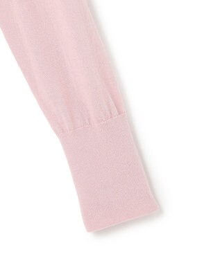 ICB L 【洗える】コンパクトファインウール Vネックニット シェルピンク系