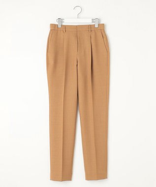 自由区 L 【セットアップ対応・洗える】ハニカムクロステーパード パンツ ブラウン系