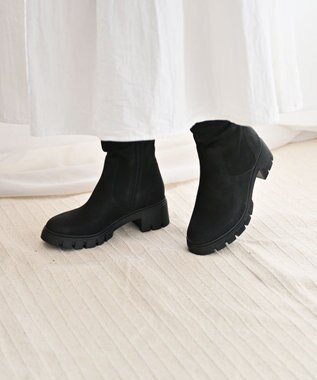 Pointer 本革ミドル丈ブーツ ブラック