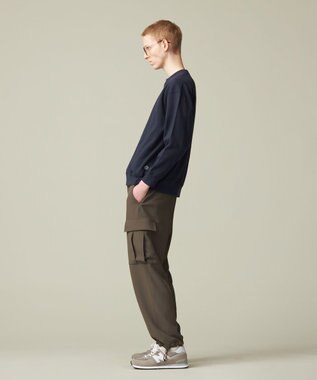 J.PRESS YORK STREET 【UNISEX】ジャージライクツイル カーゴパンツ カーキ系