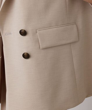 GRACE CONTINENTAL スラブストレッチテーラージャケット ベージュ