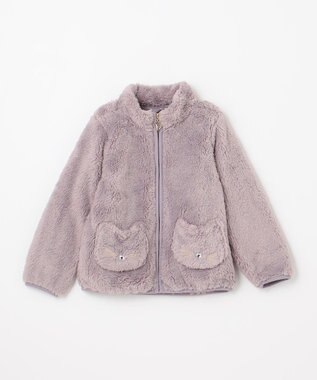 ANY KIDS ネコポケットボアブルゾン ロシアンブルー