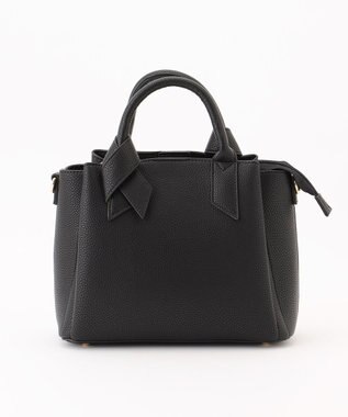 LA BAGAGERIE 【MONICA】リボンハンドルバッグ ブラック