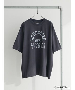 Green Parks Ｓｍｉｌｅｙ　Ｆａｃｅ／スマイルロゴＢｉｇＴシャツ Charcoal Gray
