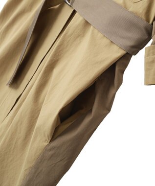 YECCA VECCA ベルト付きスキッパーシャツワンピース Beige