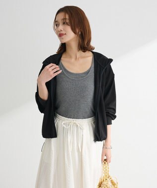 Green Parks ・Ｐｅｔｉｔ　Ｆｌｅｕｒ　レイヤードタンク Gray Mixture