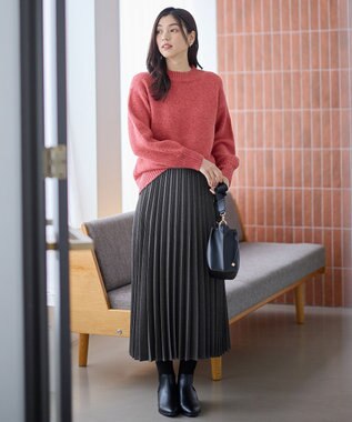 ANY スパンコールニット レッド