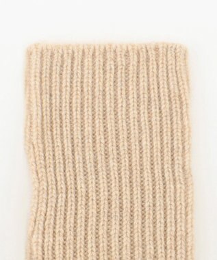 MOONBAT 【カシミヤ100%】リブニットアームウォーマー ベージュ