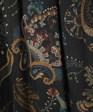 CRAFT STANDARD BOUTIQUE レーヨン総柄ワイドパンツ Paisley