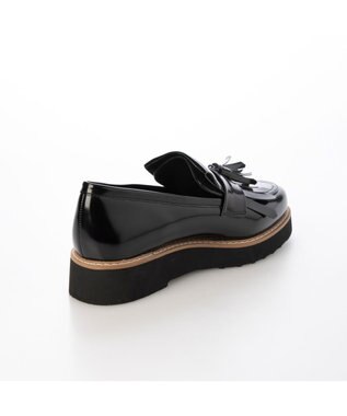 MODE ET JACOMO <carino>【レイン対応】【2WAY】厚底タッセルローファー ブラック