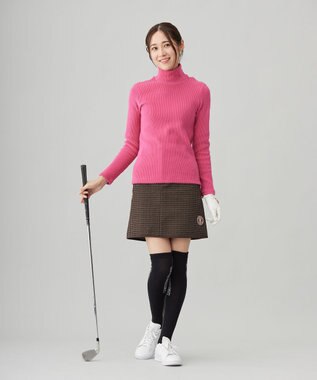 23区GOLF 【WOMEN】グランサーモリブ モックネック 保温性抜群なのに着膨れ感軽減 お出かけにも◎ ピンク系