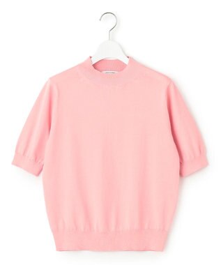 23区 【Oggi4月号掲載/洗える】プレミアムビオコットン 半袖 ニット ピンク系