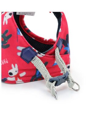PET PARADISE リサとガスパール ベストハーネス 《パリ柄》 ＳＳ 小型犬 レッド