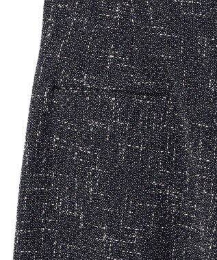 BEIGE， TRIPHANE / ハイウエストツイードタックパンツ Navy Mix