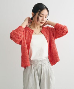 Green Parks ２ｗａｙ　スパンコールニットプルオーバー Red