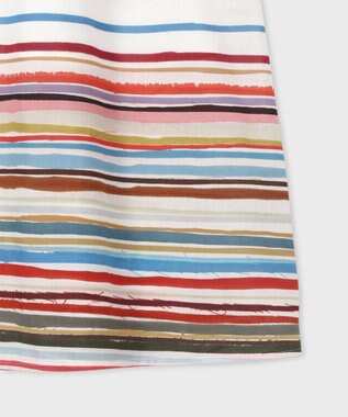 Paul Smith Cairo Stripe Chalk プリント スカート マルチカラー