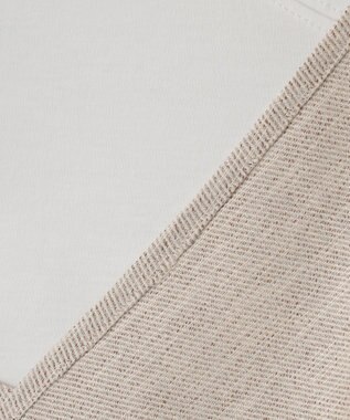 23区 【WEB限定カラーあり/洗える】スムースデザイン コンビ カットソー ベージュ系