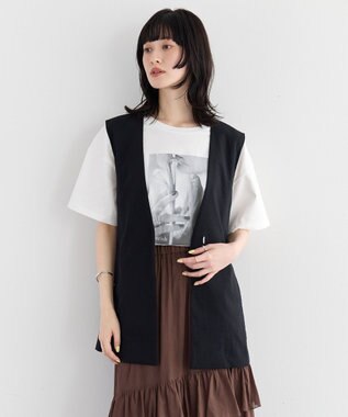 YECCA VECCA 【UVカット】フォトプリントTee Off White