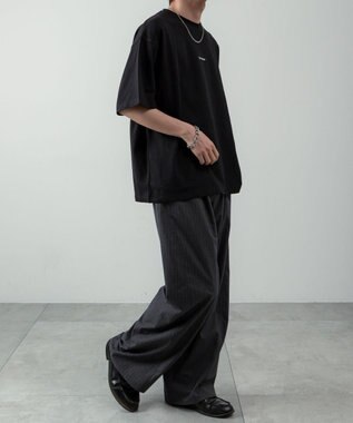 WEGO アクセ付きフォトグラフィックT（SS） ブラック